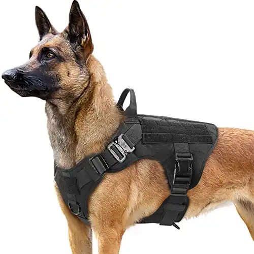 Tactical Dog Harness for Large Dogs, Heavy Duty with Handle