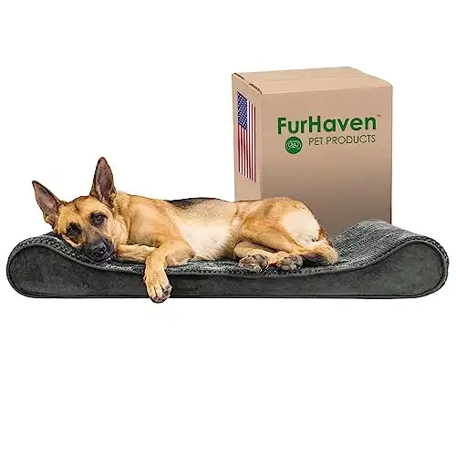 Furhaven Orthopedic Cradle Dog Bed for Large Dogs